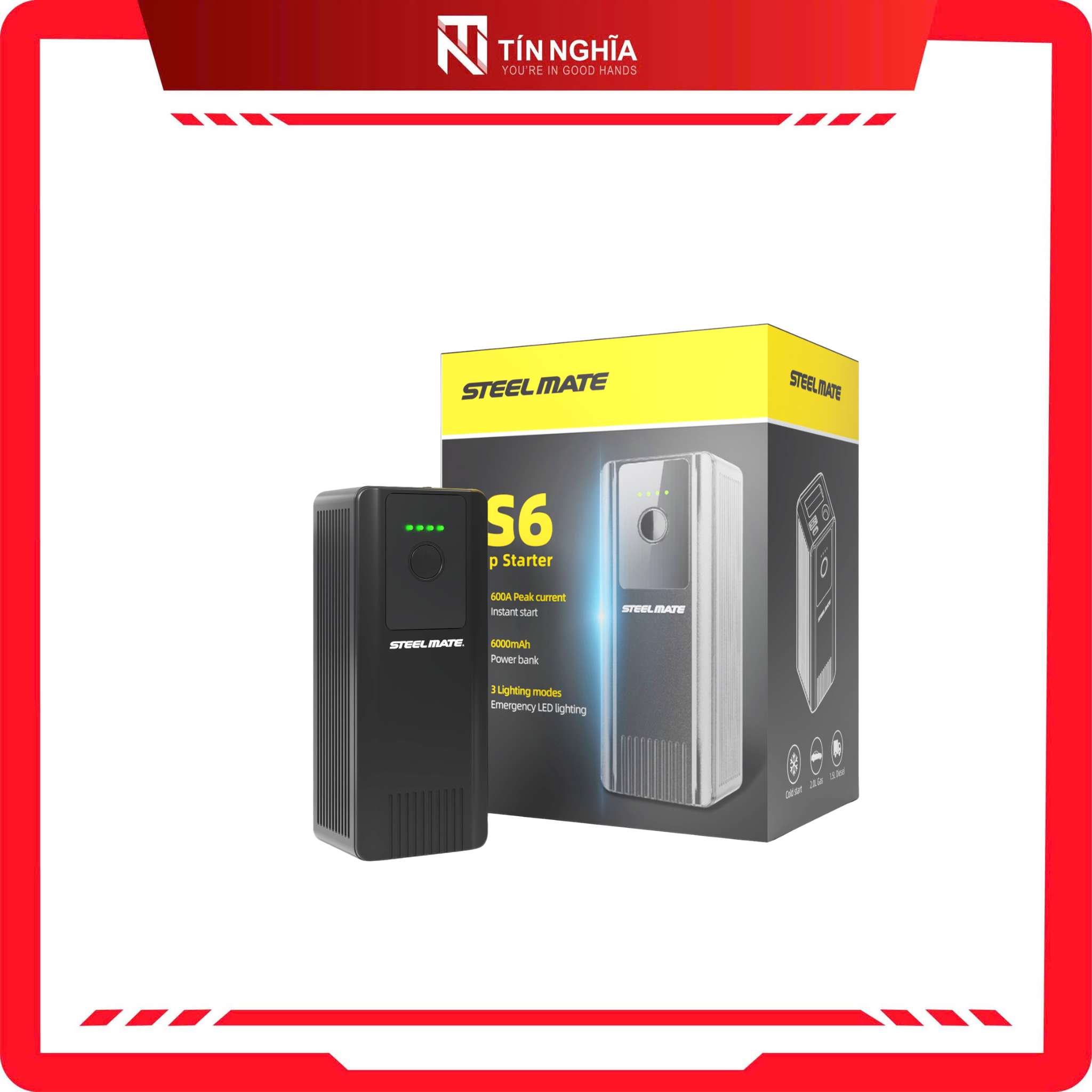 [New] Kích bình ô tô Steelmate JS6